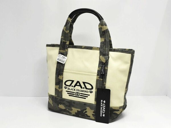 未使用品　生産終了品　DAD デーアーデー 迷彩×ホワイト　トートバッグ 