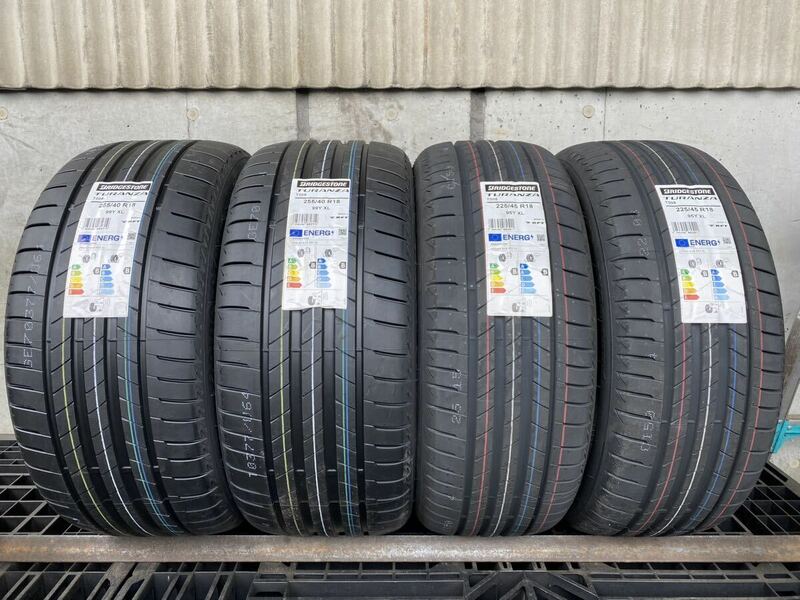 モ4969 送料無料　BRIDGESTONE TURANZA T005 2本225/45R18／2本255/40R18 99Y XL ランーフラット　2022年製　新品未使用品　4本価格