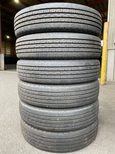 マ4925 送料無料　BRIDGESTONE V-STEEL RIB R202 195/85R16 114/112N 2023年製　6本価格　