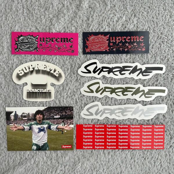 Supreme ステッカー　8枚　box logo シュプリーム maradona Futura Tee mm6 Tシャツ　