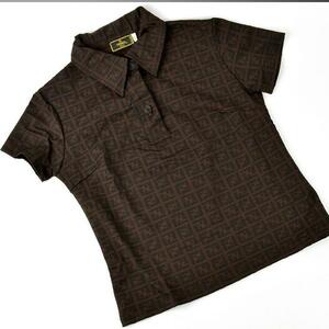 FENDI Fendi Zucca polo-shirt tops shirt lady's 42 L