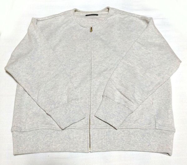 THREE FIFTY STANDARD カットソーのジップカーディガン ジップカーディガン LLサイズ フェリシモ