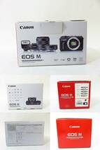s3332k [送料950円]【ジャンク】 Canon EOS M ダブルレンズキット ブラック ミラーレス一眼カメラ キヤノン [099-000100]_画像9