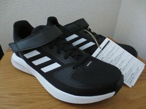 ☆adidas　アディダス　スニーカー　シューズ　22㎝　ブラック　ジュニア　タグ付き新品