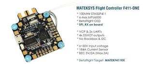 Matek systemF411-One F4 フライトコントローラーAIO OSD BEC Frskyレシーバー付きD03
