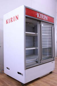  Sanyo холодильная витрина SMR-90F 169 литров 100V KIRIN с логотипом б/у текущее состояние товар царапина ощущение б/у есть самовывоз #(F9433)