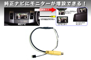 ビートソニック トヨタ ディーラーオプションナビ T-Connectナビ9インチモデル NSZT-Y66T 用 モニター増設に 映像出力アダプター AVC42