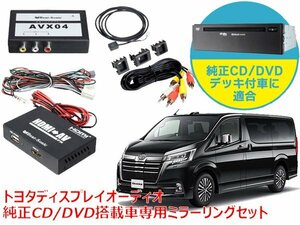 送料無料 ビートソニック グランエース ディスプレイオーディオ 純正CD/DVDデッキ装着車専用 iPhone iPad ミラーリングセット AVX04＋IF36