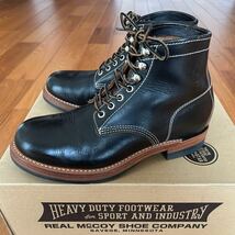 THE REAL McCOY'S JOE McCOY WORK BOOTS BEAR HEAD MA16010 size 8D BROWN リアルマッコイズ ジョーマッコイ buco ホースハイド_画像2