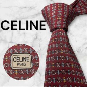 435 CELINE Celine necktie total pattern one Point Macadam 