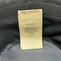 ●極美品 現行モデル ●GUCCI グッチ ●バケットハット 帽子 ●GG マーモント メンズ レディース GGキャンバス ブラック 黒_画像6