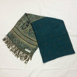 G-127 PASHMINA フリーサイズ その他ファッション雑貨 アウトレット レディース 緑 マフラー スカーフ ストール 冬物 [中古品]