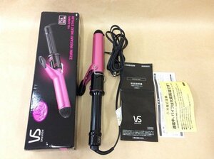 GE206「ヴィダル サスーン VIDAL SASSOON ヘアアイロン ピンク シリーズ カール 32mm VSI-3208/PJ MAX180℃」【中古品】