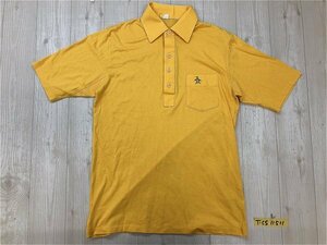 Munsingwear マンシングウェア メンズ ゴルフ ワンポイント刺繍 半袖ポロシャツ 黄色