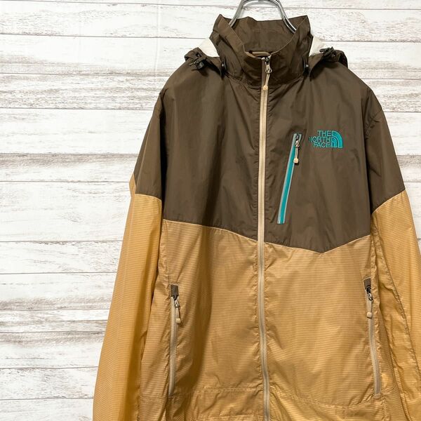 ノースフェイス North Face ナイロン ジャケット マウンテン パーカー メンズ M ベージュ