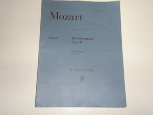 格安 送料安230円 Mozart Urtext klaviersonaten Band Ⅱ Piano Sonatas Volume Ⅱ G.Henle Verlag