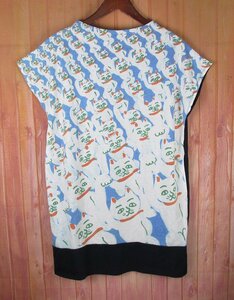 ST10721 Design Tshirts Store graniph レディース Ｔシャツ ブルー系×ネイビー系×ホワイト系 Lady F 美品