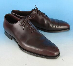 YF15923 Crockett＆Jones クロケット＆ジョーンズWEYMOUTH コードバン ホールカットシューズ 8D