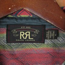 SH4189 RRL ダブルアールエル 半袖シャツ ネイティブ柄 M 美品_画像3