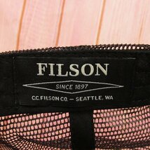 YO17005 FILSON フィルソン ロガー メッシュキャップ 帽子 ダーク タン 美品_画像5