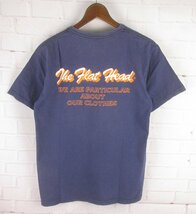 ST10383 THE FLAT HEAD フラットヘッド Vネック Tシャツ 40 ネイビー（クリックポスト可）_画像2