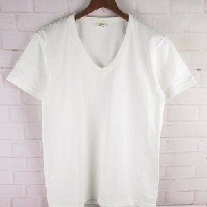 ST10289 REAL McCOY'S リアルマッコイズ Vネック Tシャツ SMALL 未使用 ホワイト（クリックポスト可）の画像1
