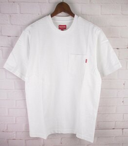 ST10622 Supreme シュプリーム ポケット付き Tシャツ S 未使用 ホワイト（クリックポスト可）