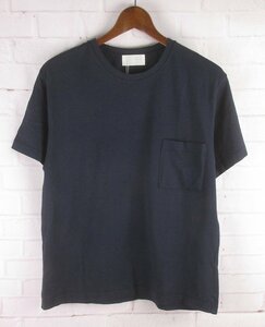 ST10286 soglia ソリア SUVIN POKET KNIT ポケット ニット Tシャツ S 未使用 ネイビー（クリックポスト可）