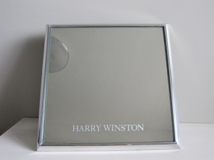 記念品 HARRY WINSTON 卓上ミラー 23.5×23.5×1.5cm 綺麗 ハリーウィンストン 鏡 HW ブランド鏡 美品 Harry Winston ミラー レア 鏡 特 得