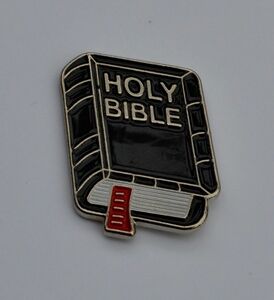 ★送料無料★Holy Bible Christianity 聖書 ブック エナメル ピン バッジ バッチ