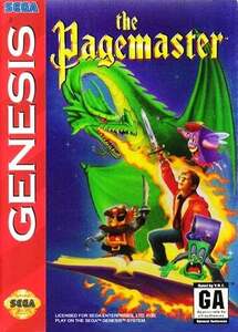  free shipping North America version overseas edition Mega Drive The Pagemaster GENESIS The * page master GENESIS 