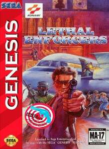 送料無料 北米版 海外版メガドライブ リーサルエンフォーサーズ GENESIS Lethal Enforcers ジェネシス 