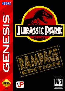  free shipping North America version overseas edition Mega Drive ju lachic * park GENESIS Jurassic Park Rampage Edition GENESIS 