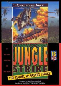 送料無料 北米版 海外版メガドライブ Jungle Strike GENESIS ジャングルストライク ジェネシス 