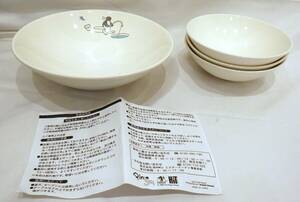 [#8616] *1 jpy start * Pingu bowl set Mr. do- nuts mistake do not for sale ceramics tableware unused goods 