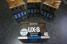 NEW SONY CASSETTE TAPE UX-S 46 4PACK × 4SET 16本 ソニーカセットテープ HIGH TYPE-II 貴重新品未開封未使用品 4本セット４パック_画像7