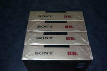 NEW SONY CASSETTE TAPE UX90 × 4本 HIGH POSITION TYPE-II ソニーカセットテープ ハイポジション 貴重な新品未開封未使用品_画像6