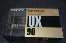 NEW SONY CASSETTE TAPE UX90 × 4本 HIGH POSITION TYPE-II ソニーカセットテープ ハイポジション 貴重な新品未開封未使用品_画像7