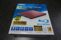 JUNK Logitec USB BUS POWER PORTABLE Blu-ray Drive LBD-PVA6U3VRD ロジテック ブルーレイドライブ マウントしないジャンク品 _画像1