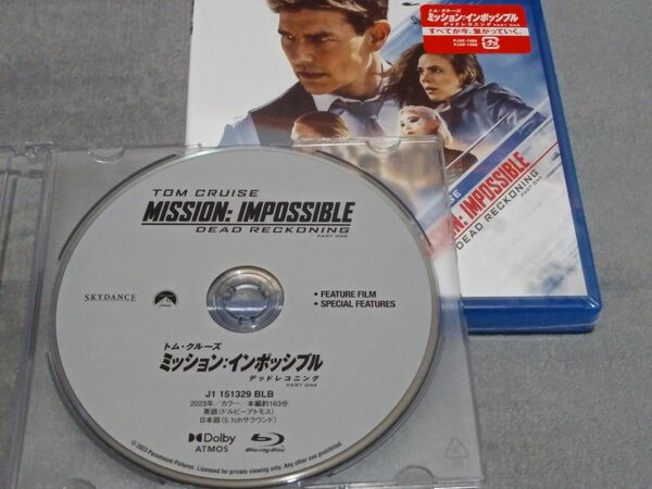 新品 Blu-ray ディスクのみ ミッションインポッシブル デッドレコニング 国内正規品 セル版 トムクルーズ
