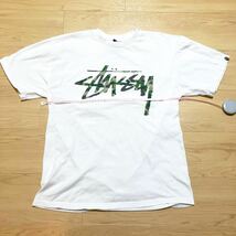 STUSSY APE ステューシー　エイプ　Tシャツ M 白　ホワイト　迷彩　半袖　春　夏　秋　メンズ　_画像2