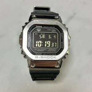 G-SHOCK CASIO 腕時計 ブラック 電波ソーラー タフソーラー カシオ Gショック ジーショック GMW-B5000-1JF メンズ　シルバー　メタル