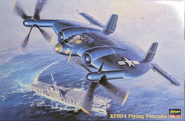1/72 ハセガワ XF5U フライングパンケーキ 試作艦上戦闘機 アメリカ海軍