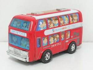【昭和レトロ】ICHIKO イチコー ブリキ 2かいだてバス/おもちゃ/ブリキ玩具/約13×23×10cm/当時物/アンティーク/コレクション/LYX52-6