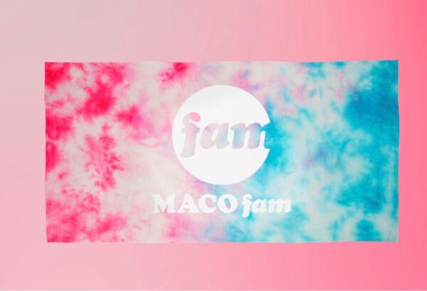 「MACO Miss You Summer 2022」"MACO" fam Tie-Dye Bath Towel バスタオル