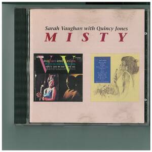 CD☆Sarah Vaughan with Quincy Jones☆Misty☆サラ ヴォーン☆クインシー ジョーンズ☆US盤☆846 488 - 2