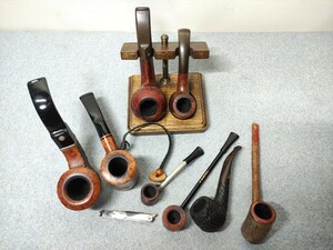 パイプ 8本セット STANWELL/MASTRO DE PAJA/Bub Choquin/ Roland/CAPITO/ その他不明 喫煙具 詳細不明 ジャンク扱い