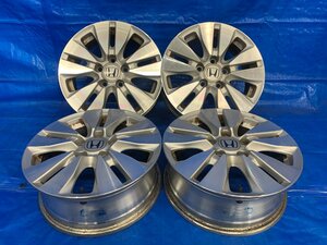 RK5　ステップワゴンスパーダ　純正アルミホイールセット　センターキャップ付き　16×6J　5Ｈ　カラーNo　PB81P　500549　保コンテナ