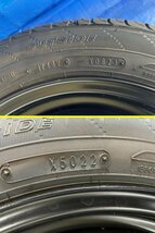 タイヤホイール4本セット 14X4.5J 14インチ 155/65R14　ダンロップ 残山 9～8部山　2022年2本　2023年2本 カルテ401900 棚コンテナ_画像6