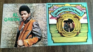 AL GREEN. let's stay together. THE CHILITES.国内盤LP、＋おまけ2枚.アル グリーン. カーティスメイフィールド、チライツ他